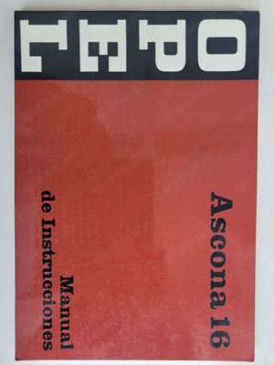 OPEL Ascona Bedienungsanleitung 1970 auf spanisch