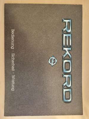 OPEL Rekord E Bedienungsanleitung 1983