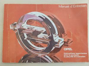 OPEL Kadett Ascona Manta Rekord 1977 Bedienungsanleitung in Französisch