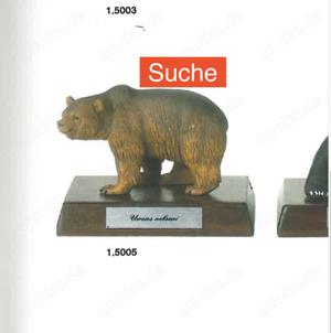 Suche Schleich Tier Wild Life WWF Grizzly   Bär  auf  Holzsockel