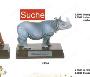 Suche Schleich Tier Wild Life WWF Nashorn  auf  Holzsockel