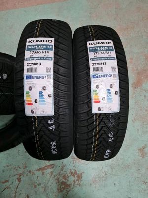 2 neue Allwetterreifen 175 65R14 82T Kumho Solus 4S HA32 3PMSF TL