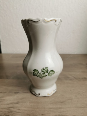 Alte Weimar Porzellan Vase mit Blumen Muster