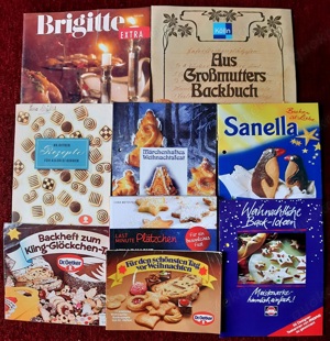 Brigitte Extra Ausgabe, Back Rezepthefte, GU Büchlein..alles zu dem Thema: Plätzchen und Kuchen