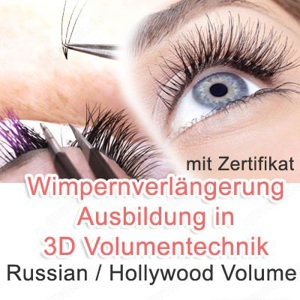 Wimpernverlängerung Ausbildung mit Zertifikat günstig 4 Tage 