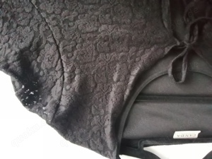 Schickes Damen Oberteil, schwarz mit Blumenmuster Spitze, Gr. 48 50 Bild 3