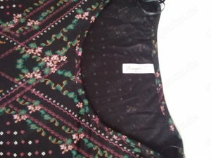 Tunika schwarz mit Blumenmuster Sheego, Größe 48 50 Bild 2