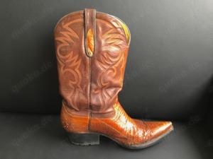 Original Cowboy-Stiefel, Braun, getragen, Gr. 41 Bild 3