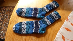 Kindersocken aus Sockenwolle,selbst gestrickt, neu Bild 5