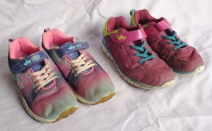 2 Paar SNEAKER für Mädchen Gr. 35 LICO mit Glitzer + VTY pink