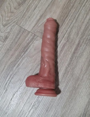 XL Dildo mit Saugnapf und Vorhaut Bild 2