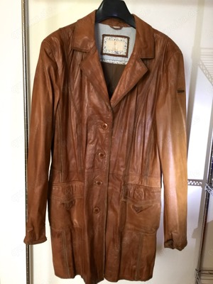Ledermantel, Milestone, Lamm-Nappa, Gr. 42, kaum getragen