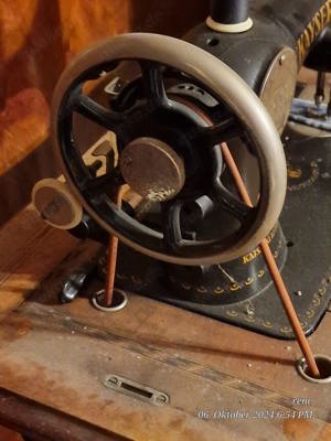Nostalgische Nähmaschine Fa.Kayser aus Kaiserslautern Bild 4
