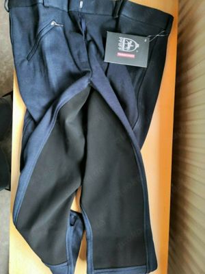  PFIFF Vollbesatz Reithose  Thea  Kinder Gr. 164 blau schwarz Bild 4
