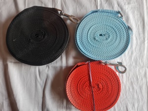 Longierleine aus Polypropylen 8 m mit Wirbelkarabiner
