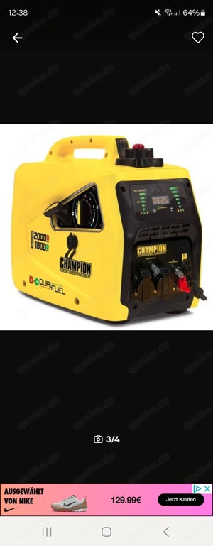 Champion Dual Fuel Inverter Generator 2000