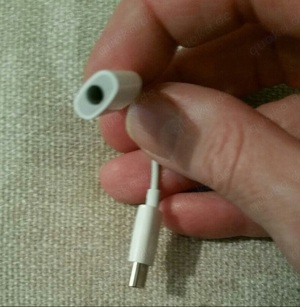 USB C Audio Adapter weiß   NEU Bild 3