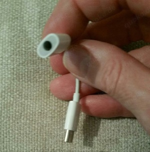 USB C Audio Adapter weiß   NEU Bild 4