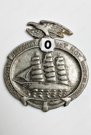 Plakette "Seefahrt ist Not" Tag der deutschen Seefahrt 25. 26.5.1935; Gorch Fock Orden Abzeichen WW2