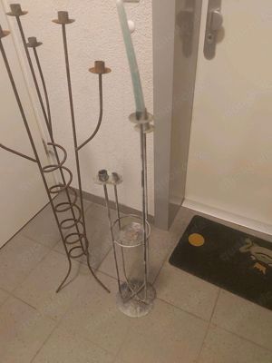 Kerzenständer 2 Stück 120 cm und 100 cm hoch