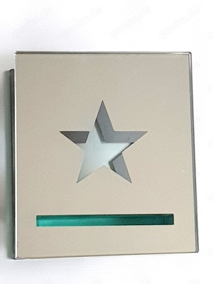 Serviettenhalter Serviettenständer Glas Spiegel Sternmotiv