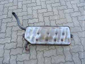 Orig. Renault Laguna II Auspuff Mittel + Endschalldämpfer Set