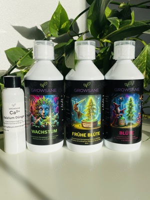 Grow- Pflanzendünger Bundle 500ml Wachstum, Frühe Blüte, Blüte