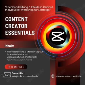"Content Creator Essentials: Videobearbeitung & Effekte" Workshop