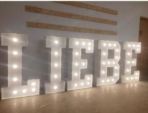 Hochzeit Lichter Buchstaben XXL SET " LIEBE" Weiss Lackiert - Verleihen Sie Ihren besonderen Momente