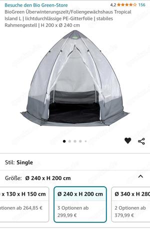 Bio Green Überwinterungszelt mit Isolierung 