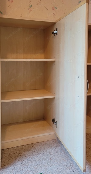 Kleiderschrank Ahorn mit Silber Bild 2