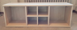 Wohnwand Ahorn mit Vitrine Bild 3