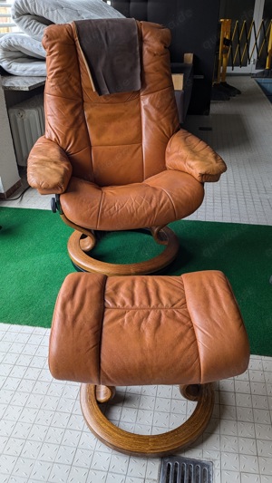 Relaxsessel von Stressless Leder Paloma & Hocker Mayfair in Leder