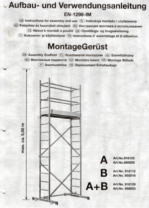 Verkaufe Montagegerüst 