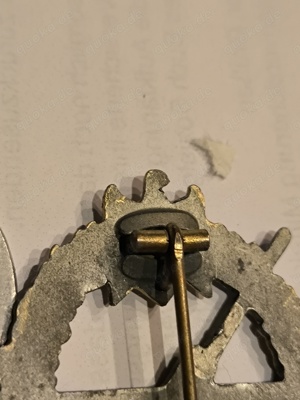 Original Falkabzeichen mit Erkennungsmarke zusammen gehörig  Bild 4