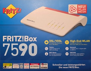 AVM 7590 Fritz!Box Originalverpackt, ungenutzt