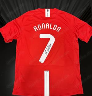 Trikot rot CRISTIANO RONALDO handsigniert signiert BAS-Authentifizierung