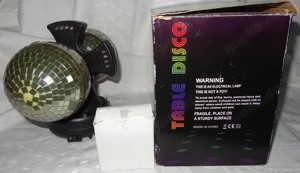 D Luxartec DL-MR RO Tischdisco mit 2 rotierenden Spiegelkugeln Standgerät 2xbenutz in Originalverpa Bild 8