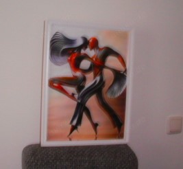 Tango Tanzendes Paar Kunstdruck auf Leinwand Bild 4