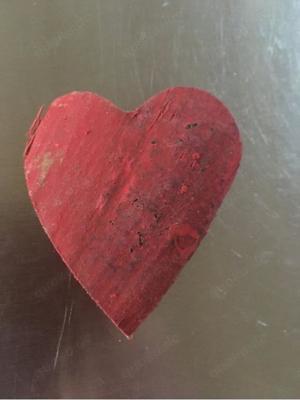 Herzen, 24Stk aus Kokos,rot, NEU