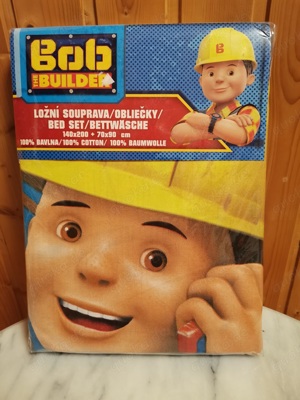 Kinder-Bettwäsche Bob der Baumeister, neuw.