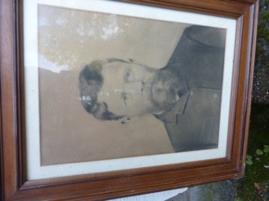 Alte Photografien in antiken Holz Rahmen   Familie Schreiber um 1900 Bild 2