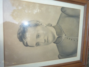 Alte Photografien in antiken Holz Rahmen   Familie Schreiber um 1900 Bild 3