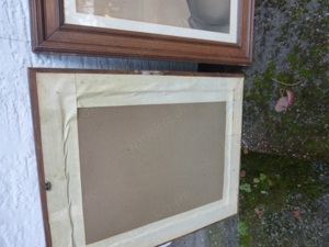 Alte Photografien in antiken Holz Rahmen   Familie Schreiber um 1900 Bild 4