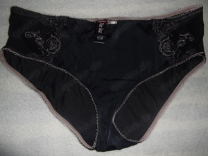 Damen Slip 52 54 schwar gold, neue