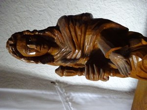 Maria-Statue  - Figur,  aus Holz Bild 4