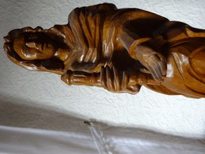 Maria-Statue  - Figur,  aus Holz Bild 3