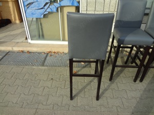 Gepolsterte Barhocker, Holzgestell dunkel Sitzhöhe 80 cm Bild 4