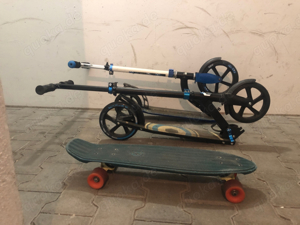 roller und skateboard
