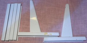 D Spur Regale Doppelschlitz  8 Teile Stahl weis =Wandschiene 6 Stk 17x2,2   16,5 Ablagehalterung 2 S Bild 8